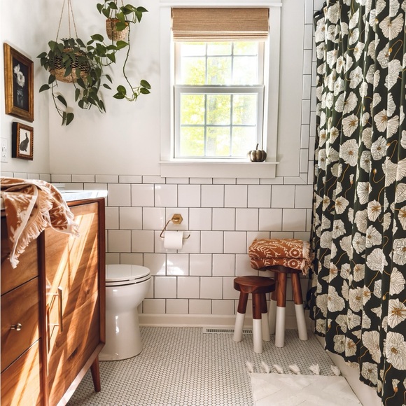 Schoolhouse Electric Blooming Field Shower Curtain - Picture 3 of 3